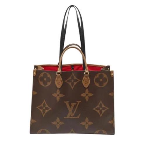 Pre-owned Canvas totes Louis Vuitton Vintage , Brown , Dames