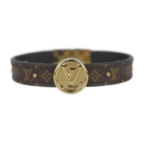 Pre-owned Leather bracelets Louis Vuitton Vintage , Brown , Dames