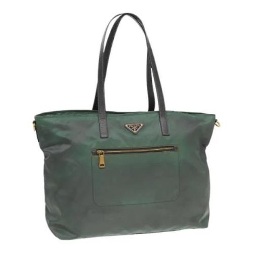 Pre-owned Nylon totes Prada Vintage , Green , Dames