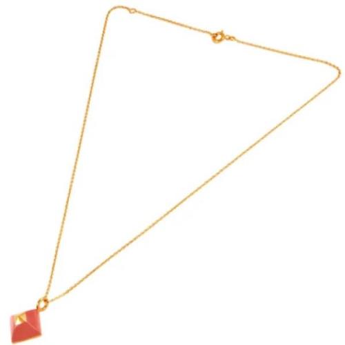 Pre-owned Metal necklaces Hermès Vintage , Yellow , Dames