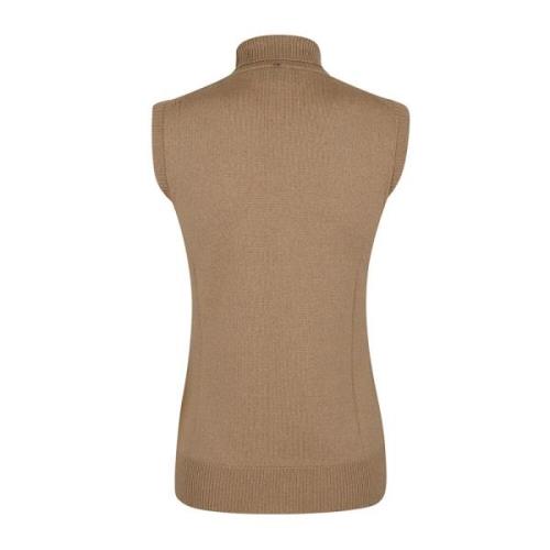 Bruine Mock Turtleneck Sweater Topwear Max Mara , Brown , Dames