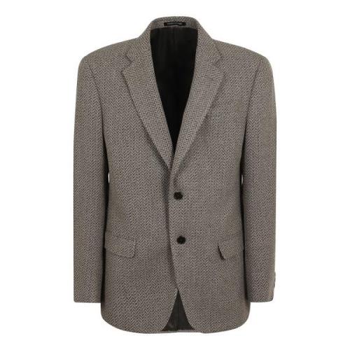 Bruine Blazer voor Mannen Aw24 Emporio Armani , Brown , Heren