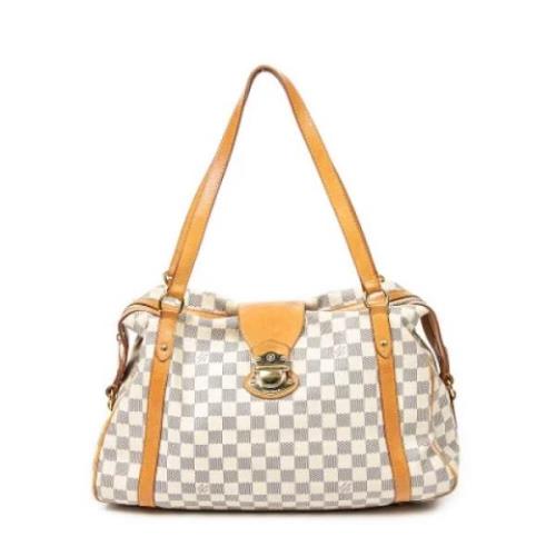 Pre-owned Coated canvas shoulder-bags Louis Vuitton Vintage , White , ...