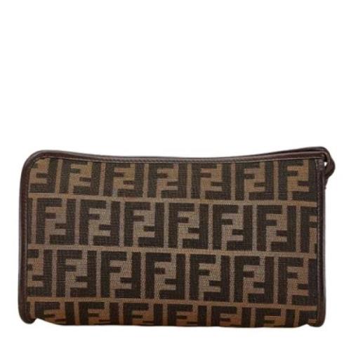 Pre-owned Canvas fendi-bags Fendi Vintage , Brown , Dames