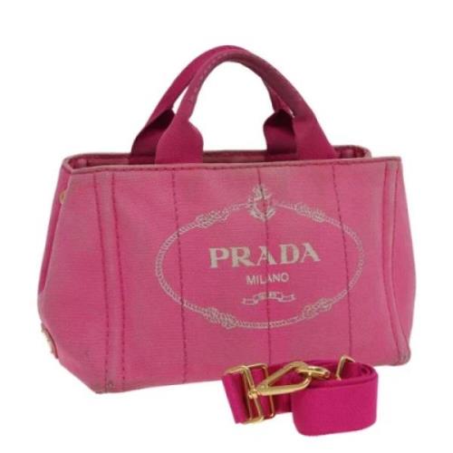 Pre-owned Canvas handbags Prada Vintage , Pink , Dames