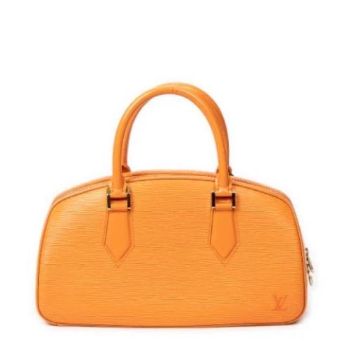 Pre-owned Leather handbags Louis Vuitton Vintage , Orange , Dames