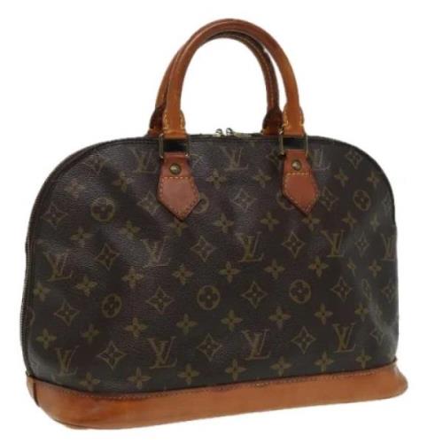 Pre-owned Canvas handbags Louis Vuitton Vintage , Brown , Dames