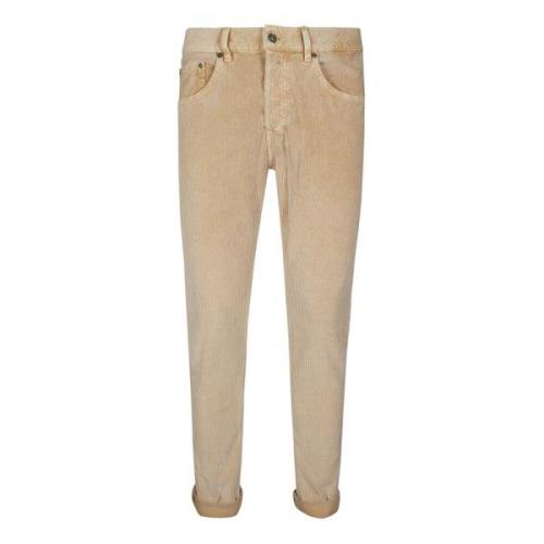 Iconische Denim Jeans Collectie Dondup , Beige , Heren