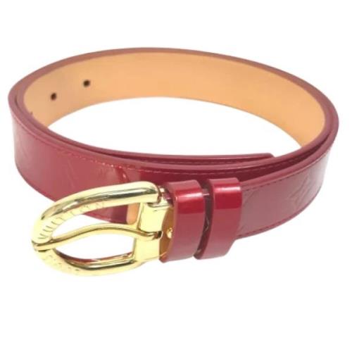 Pre-owned Fabric belts Louis Vuitton Vintage , Red , Dames