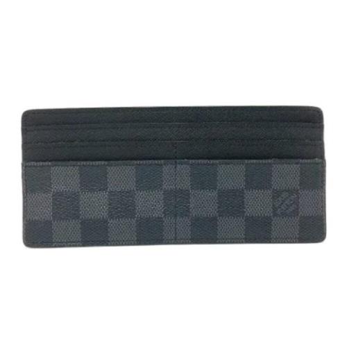 Pre-owned Fabric wallets Louis Vuitton Vintage , Black , Heren