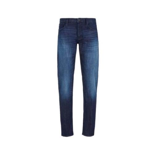 Unieke 5-Pocket Denim Jeans Armani , Blue , Heren