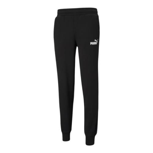 Zwarte sport sweatpants met logoprint Puma , Black , Heren