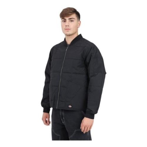 Zwarte Pufferjas Gardiner Liner Dickies , Black , Heren