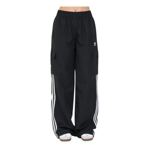 Zwarte Cargo Broek voor Vrouwen Adidas Originals , Black , Dames