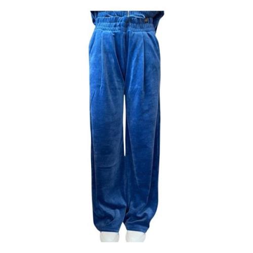 Comfortabele Corduroy Trekkoord Broek Colmar , Blue , Dames