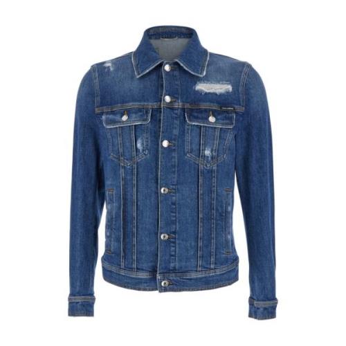 Denim jack voor mannen Dolce & Gabbana , Blue , Heren