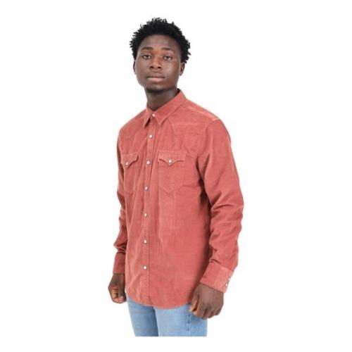 Rood Western Casual Shirt voor Mannen Levi's , Pink , Heren