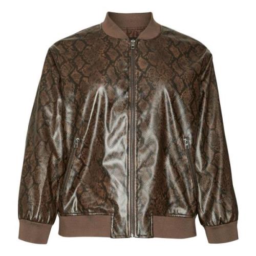 Slangenbomberjack in Chocolade Torte/Slangenprint Vero Moda , Brown , ...