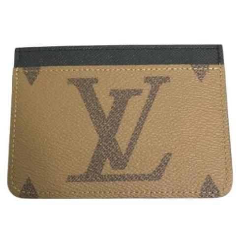 Pre-owned Fabric wallets Louis Vuitton Vintage , Beige , Dames