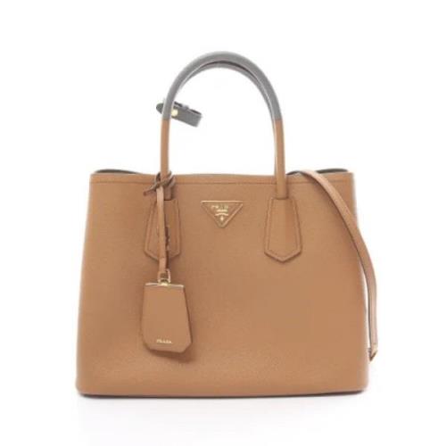 Pre-owned Leather prada-bags Prada Vintage , Beige , Dames