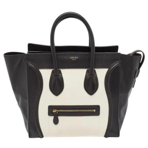 Pre-owned Leather totes Celine Vintage , Black , Dames