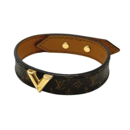 Pre-owned Fabric bracelets Louis Vuitton Vintage , Brown , Dames