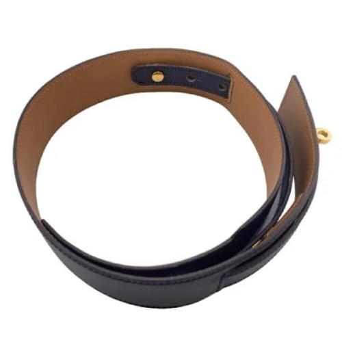 Pre-owned Leather belts Hermès Vintage , Black , Dames