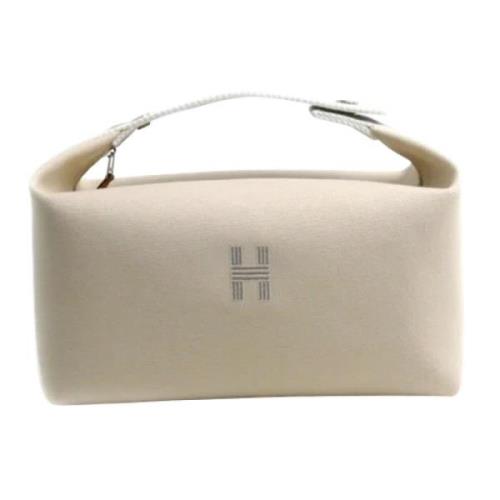 Pre-owned Fabric handbags Hermès Vintage , Beige , Dames