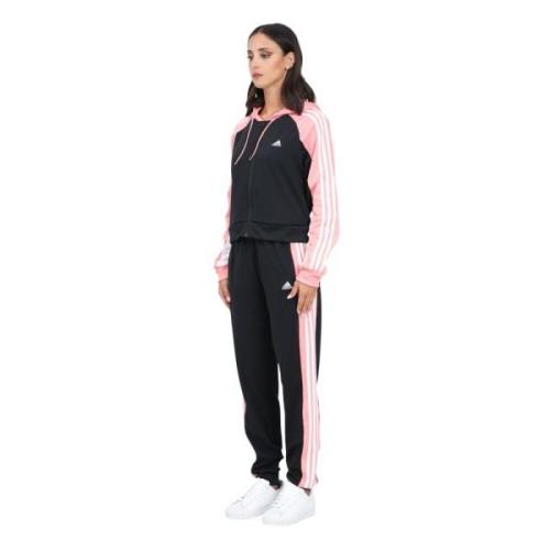 Boldblock Roze en Zwart Sportpak Adidas , Multicolor , Dames