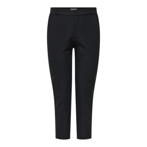 Reis Sigaret Enkelpants in Zwart Only Carmakoma , Black , Dames