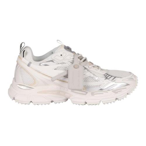 Mesh Vegan Sneakers Ronde Neus Off White , White , Heren