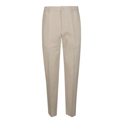 Seersucker Broek voor Mannen Tagliatore , Beige , Heren