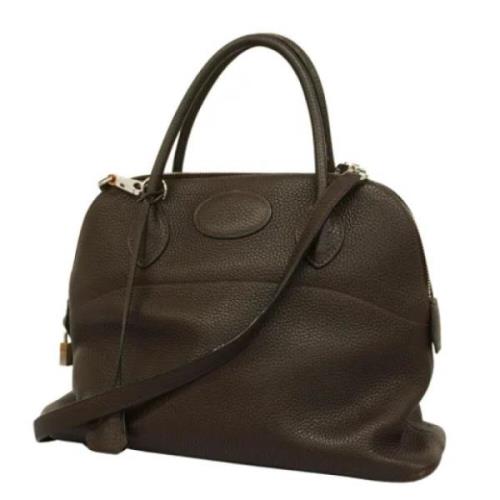 Pre-owned Leather handbags Hermès Vintage , Brown , Dames