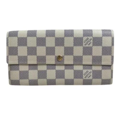 Pre-owned Fabric wallets Louis Vuitton Vintage , White , Dames