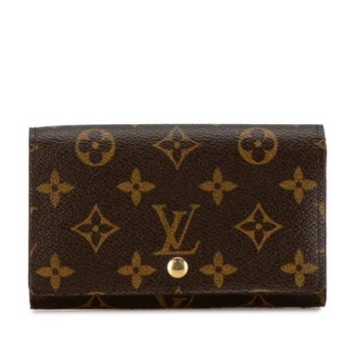 Pre-owned Leather wallets Louis Vuitton Vintage , Brown , Dames