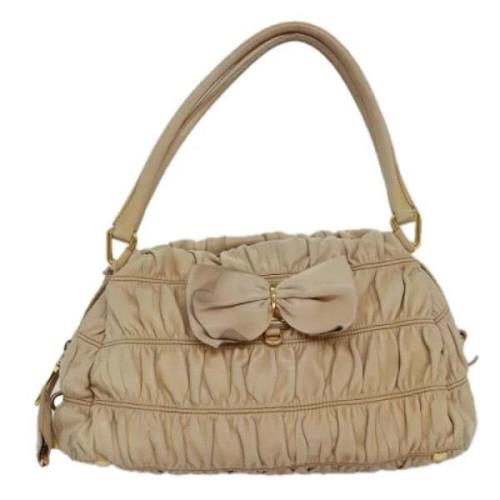 Pre-owned Fabric prada-bags Prada Vintage , Beige , Dames