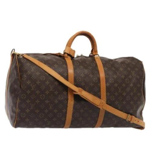 Pre-owned Canvas handbags Louis Vuitton Vintage , Brown , Dames