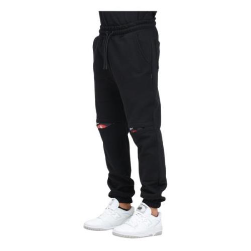 Zwarte sportieve sweatpants Hidden Shark Sprayground , Black , Heren