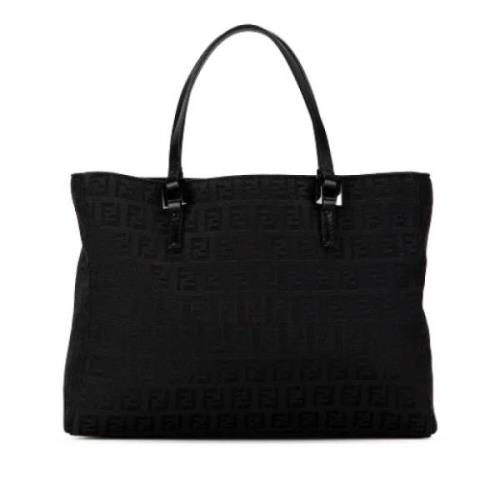 Pre-owned Canvas totes Fendi Vintage , Black , Dames