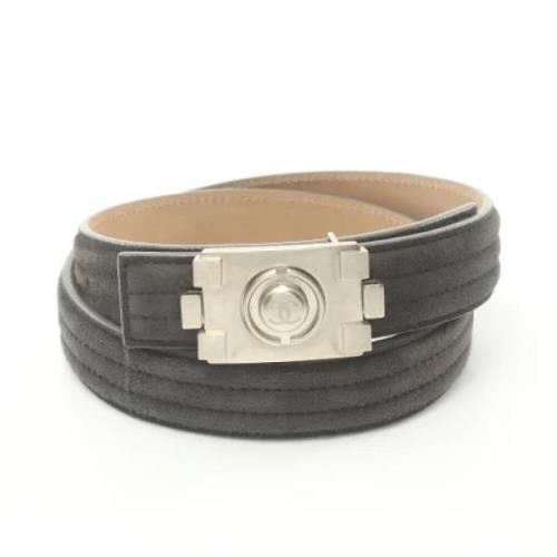 Pre-owned Fabric belts Chanel Vintage , Gray , Heren