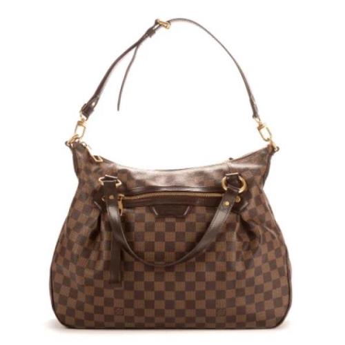 Pre-owned Coated canvas handbags Louis Vuitton Vintage , Brown , Dames