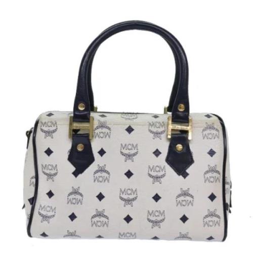 Pre-owned Leather handbags MCM Pre-owned , White , Dames