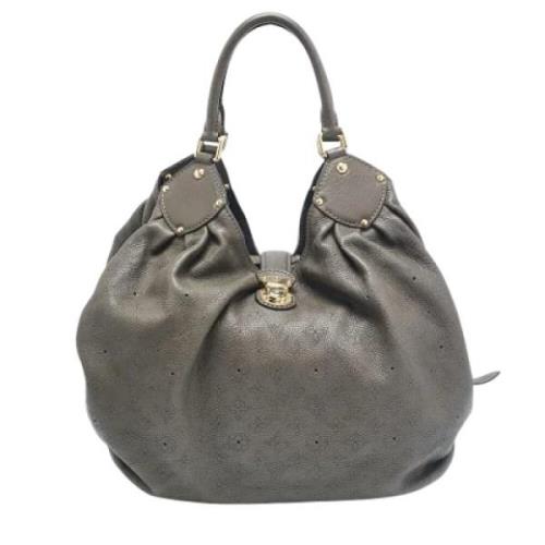 Pre-owned Leather louis-vuitton-bags Louis Vuitton Vintage , Gray , Da...