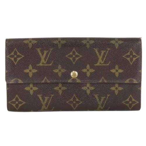 Pre-owned Canvas wallets Louis Vuitton Vintage , Brown , Dames