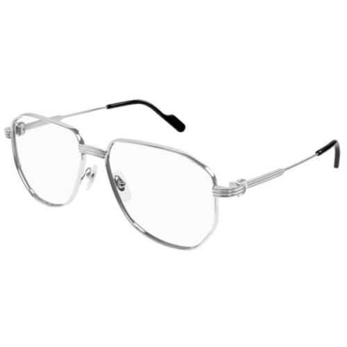 Stijlvolle brilmontuur voor jouw unieke look Cartier , Gray , Unisex