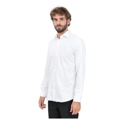 Wit Overhemd met Lange Mouwen voor Mannen Selected Homme , White , Her...