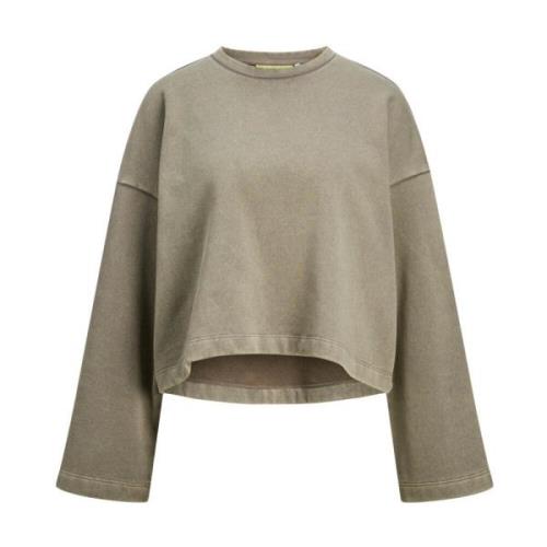 Elizabeth Loose Crew Sweatshirt Groen Jack & Jones , Green , Dames