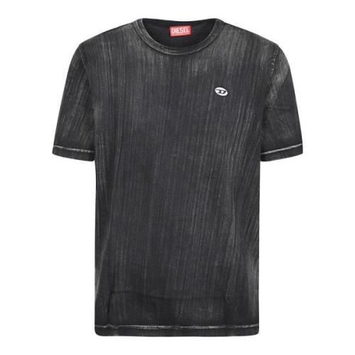 Verstelbaar T-shirt voor mannen Diesel , Black , Heren