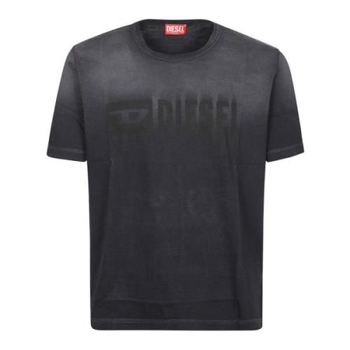 Verstelbaar T-shirt voor mannen Diesel , Black , Heren