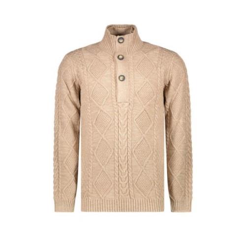 Gebreid Knopen Khaki Beige Freewear Cars , Beige , Heren